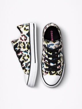 Converse Chuck Taylor All Star Leopard Girls Sneakers Sz 2.5